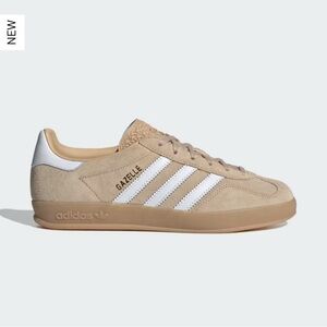 Brand new with tags and box women 6.5 u.s. Adidas gazelle indoor Magic Beige